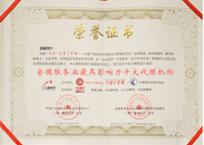 全国服务最具影响力十大代理机构
